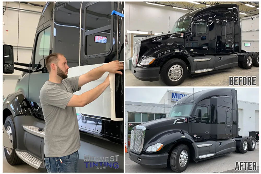 Midwest Tinting Semi Truck
